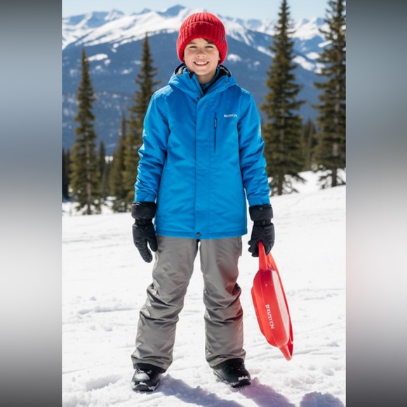 Burton Barnstorm Kids Ski Snowboard Pants Room To Grow Intact Size 10